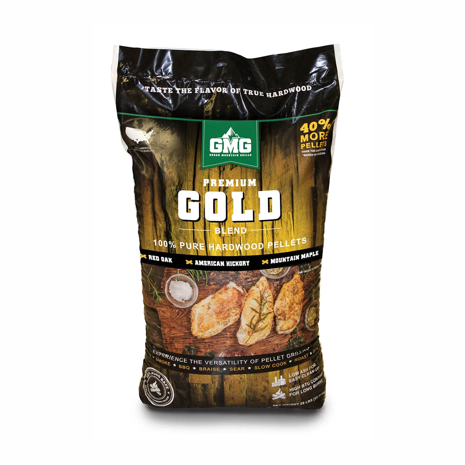 GMG Premium Pellets Gold Blend – Premium Grillpellets 12,7 kg
