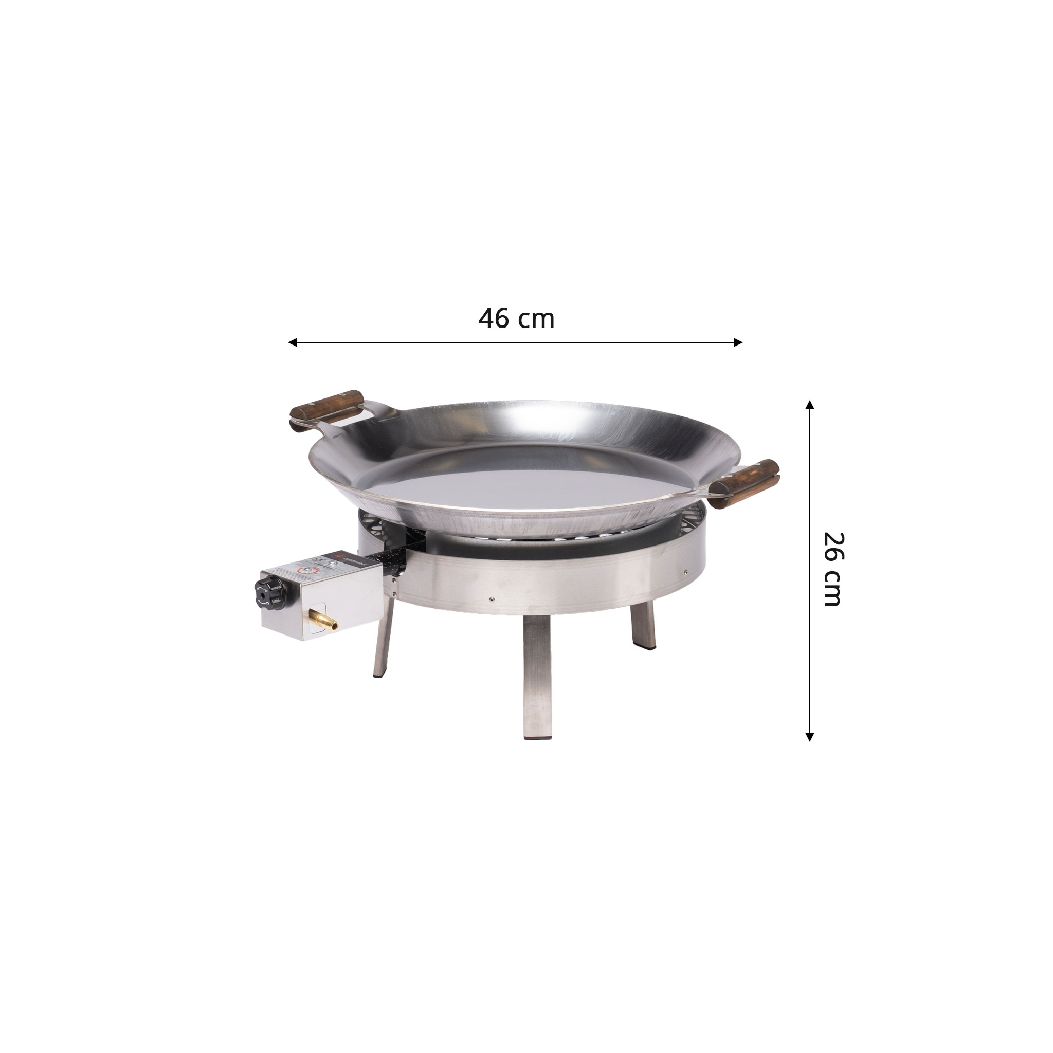 GrillSymbol stekhäll gasol PRO-460, ø 46 cm (stekhäll ø 46 cm, gasolbrännare ø 30 cm) (Gratis överdrag och skyddspåse), bild 3