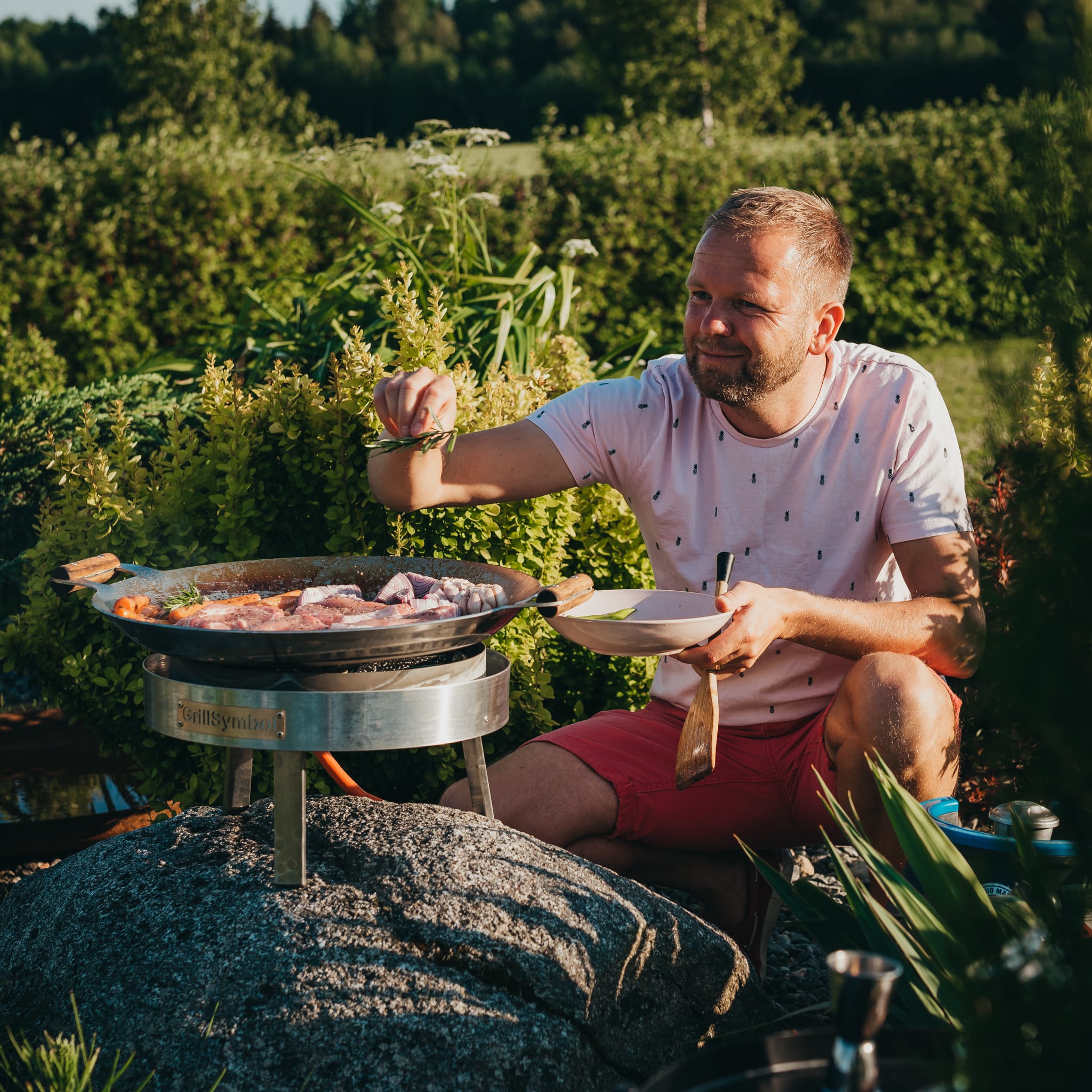 GrillSymbol stekhäll gasol PRO-460 inox, ø 46 cm (Gratis överdrag och skyddspåse), bild 3
