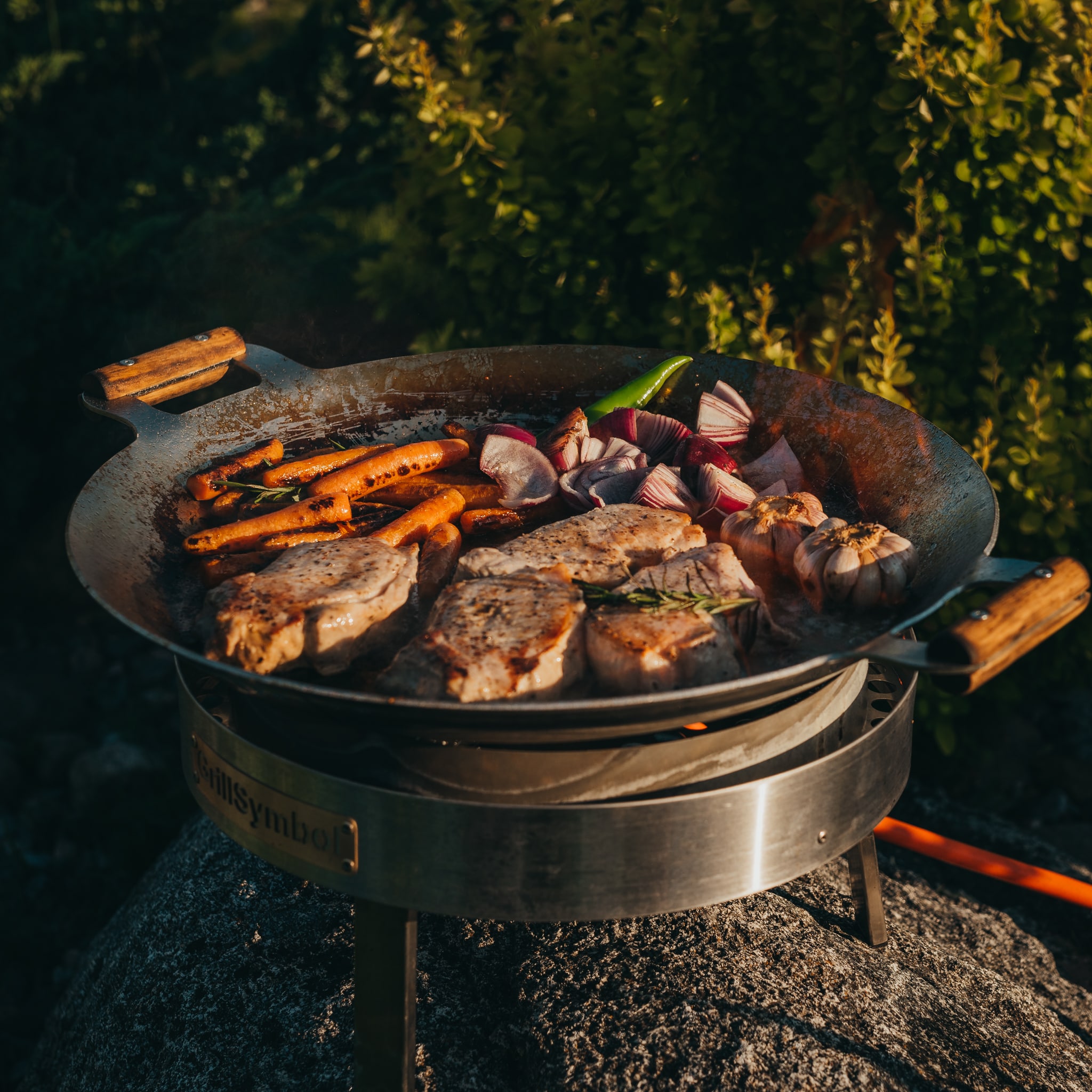 GrillSymbol stekhäll gasol PRO-460 inox, ø 46 cm (Gratis överdrag och skyddspåse), bild 5