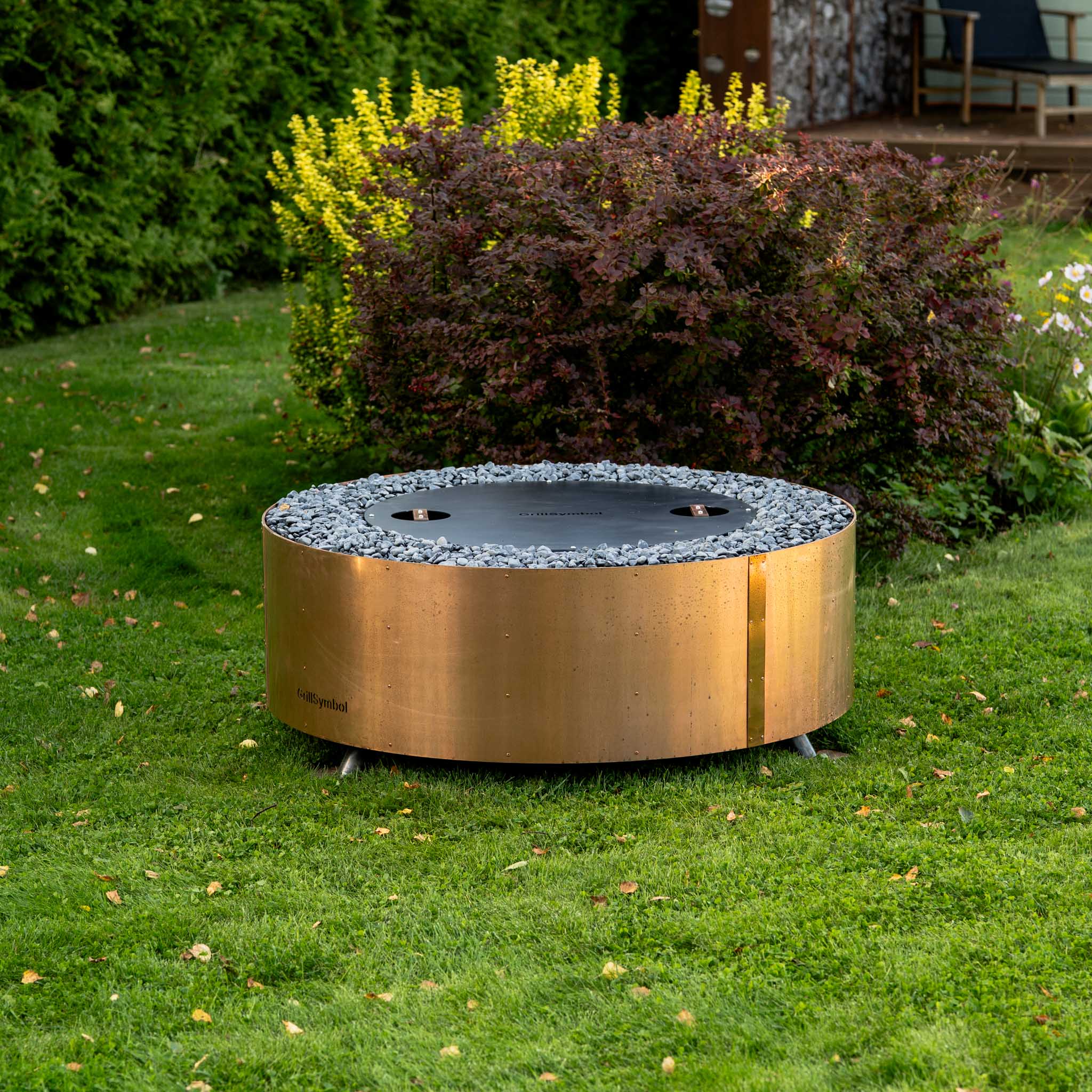 GrillSymbol eldstad utomhus Luna Copper Black ø 119 cm, bild 2