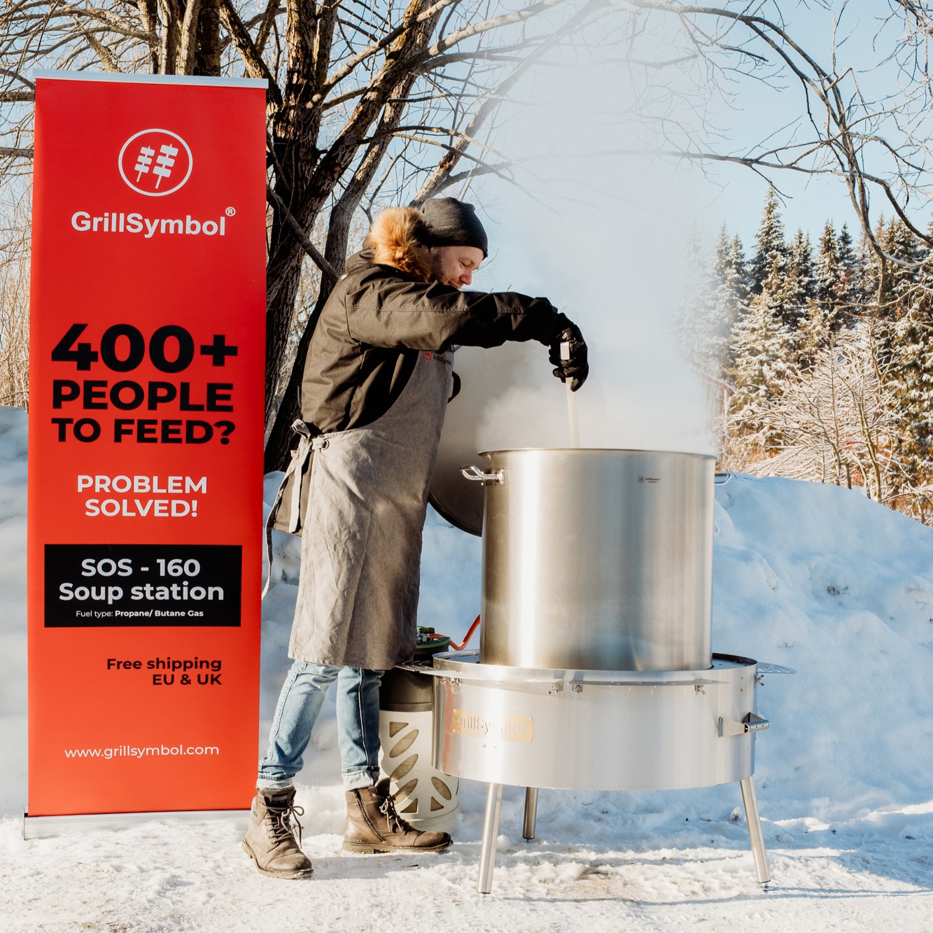 GrillSymbol Soppstation med gasolbrännare 160 L SPECIAL OFFER, bild 5